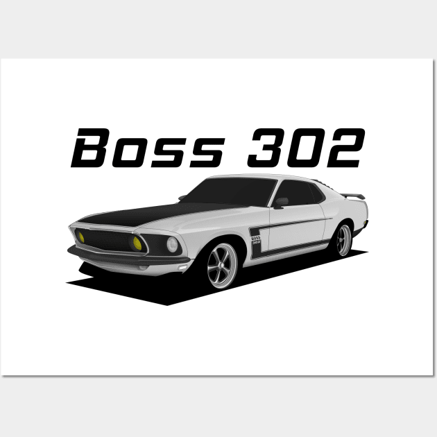 White Boss 302 Wall Art by turboosted